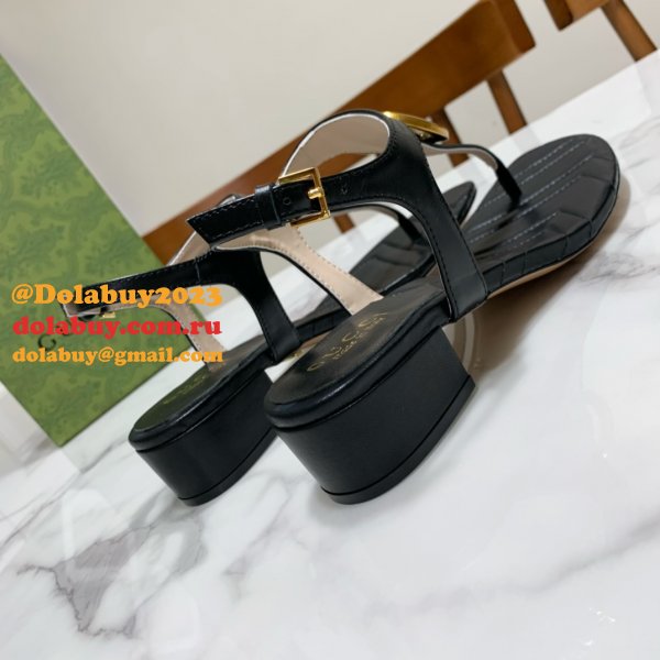 The Best Fake Sandals 1:1 Mirror Top Quality Black Shoes