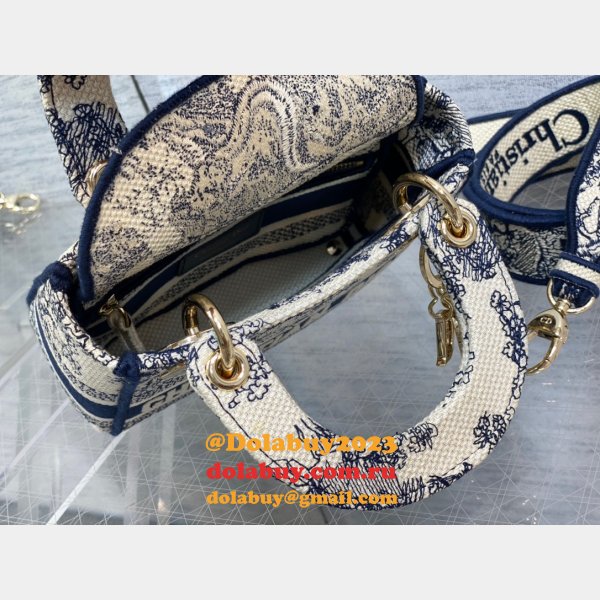 Christian Dior Copy Lady 1:1 17CM Mirror Designer Bag